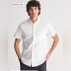 J. Crew White Casual Button Down Shirt